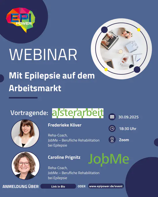Webinar: Mit Epilepsie auf dem Arbeitsmarkt